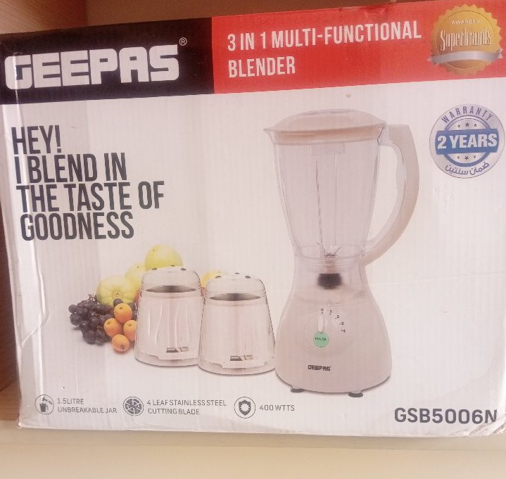 GEEPAS 3 IN 1 BLENDER