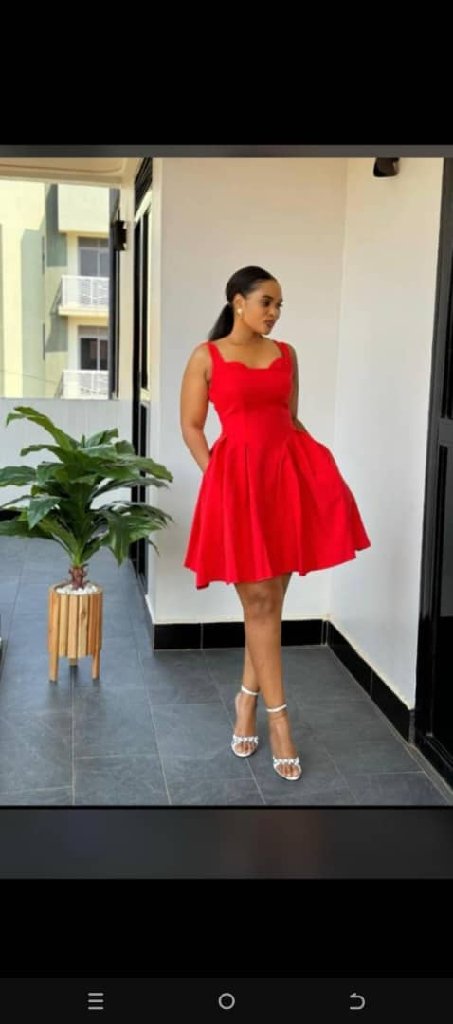 Fit and flute mini dress