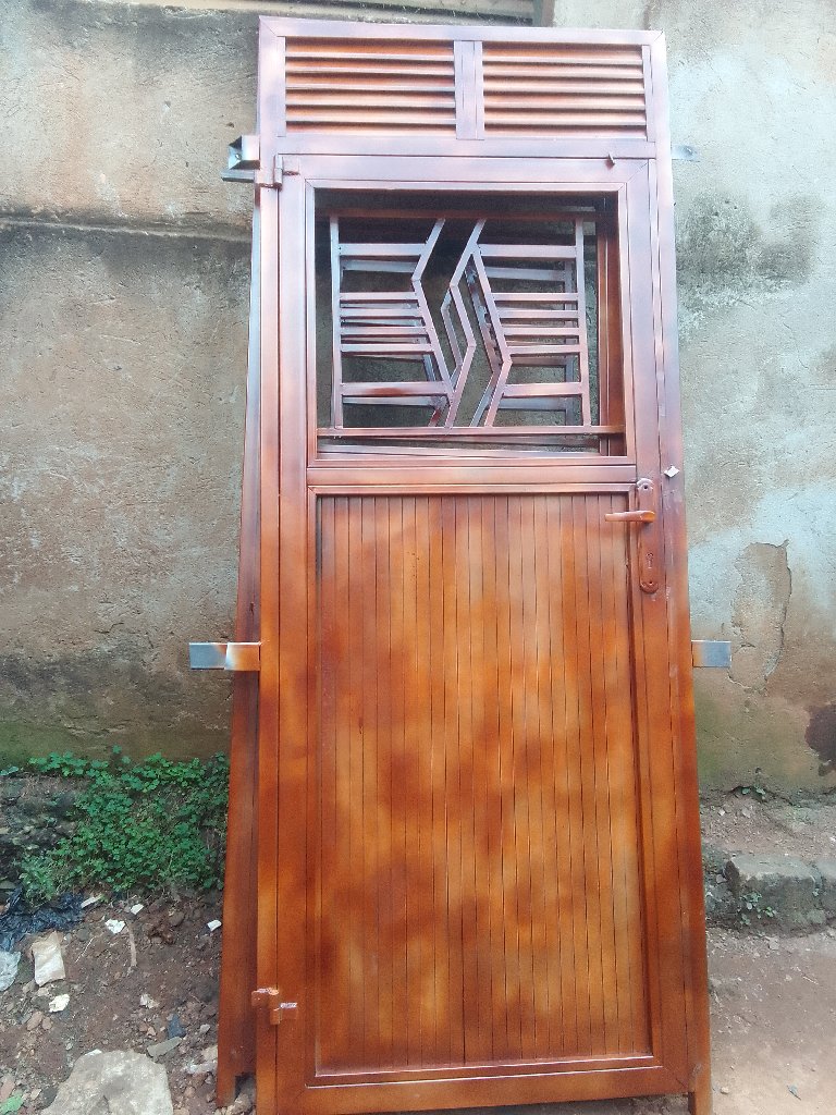 adoor and a sliding window